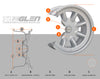 The  Glen 15x7 5x114.3 4" Backspacing 73mm Centre Bore MNL157140